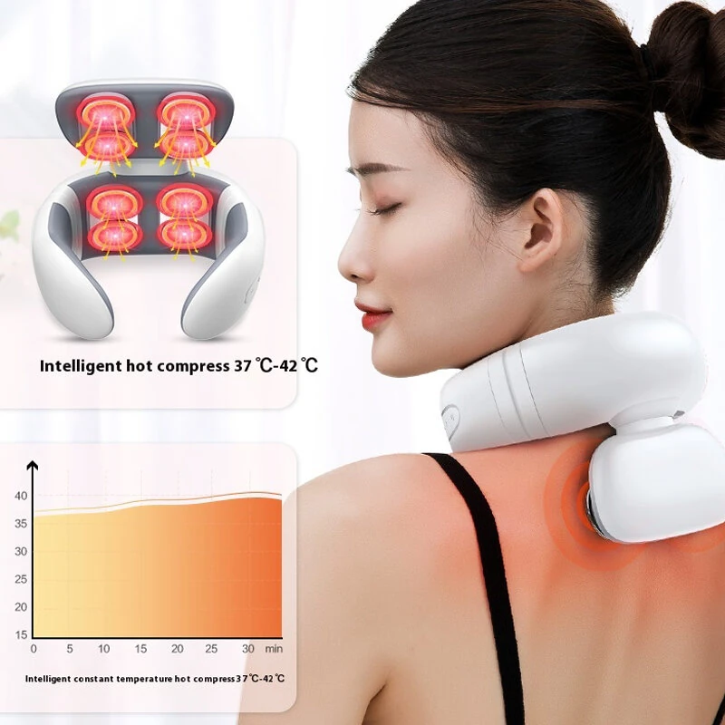 (image for) KONKA H99 Neck Massager 15 Intensity Levels 6 Massage Modes USB Rechargeable Shoulder Neck Message Instrument